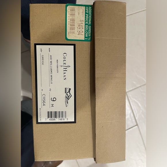 COLE HAAN AIR WILLIAMS WNG II Size 9m COLOR: GREIGE NO. C11564 USED - Picture 6 of 7